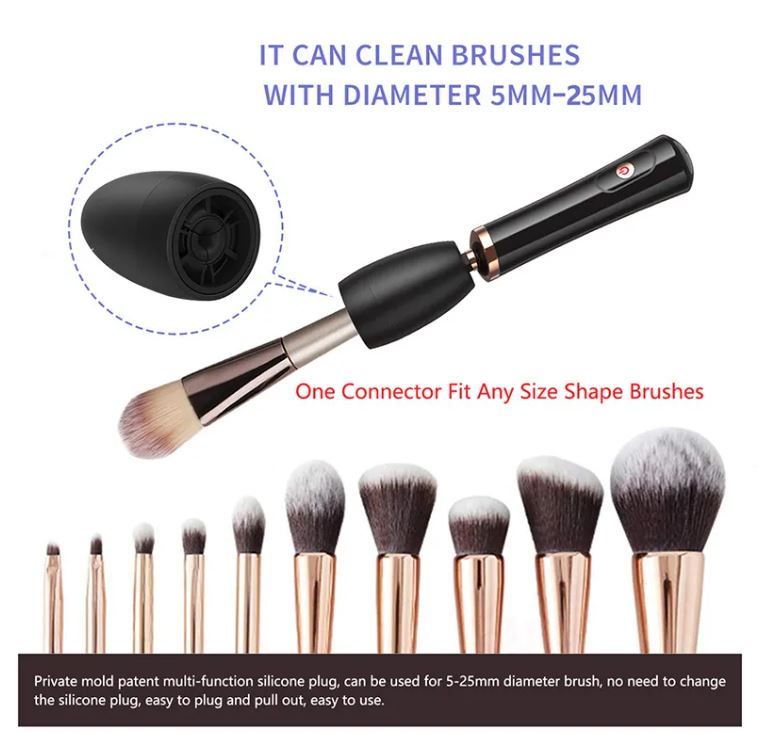 Nettoyeur automatique de pinceaux de maquillage